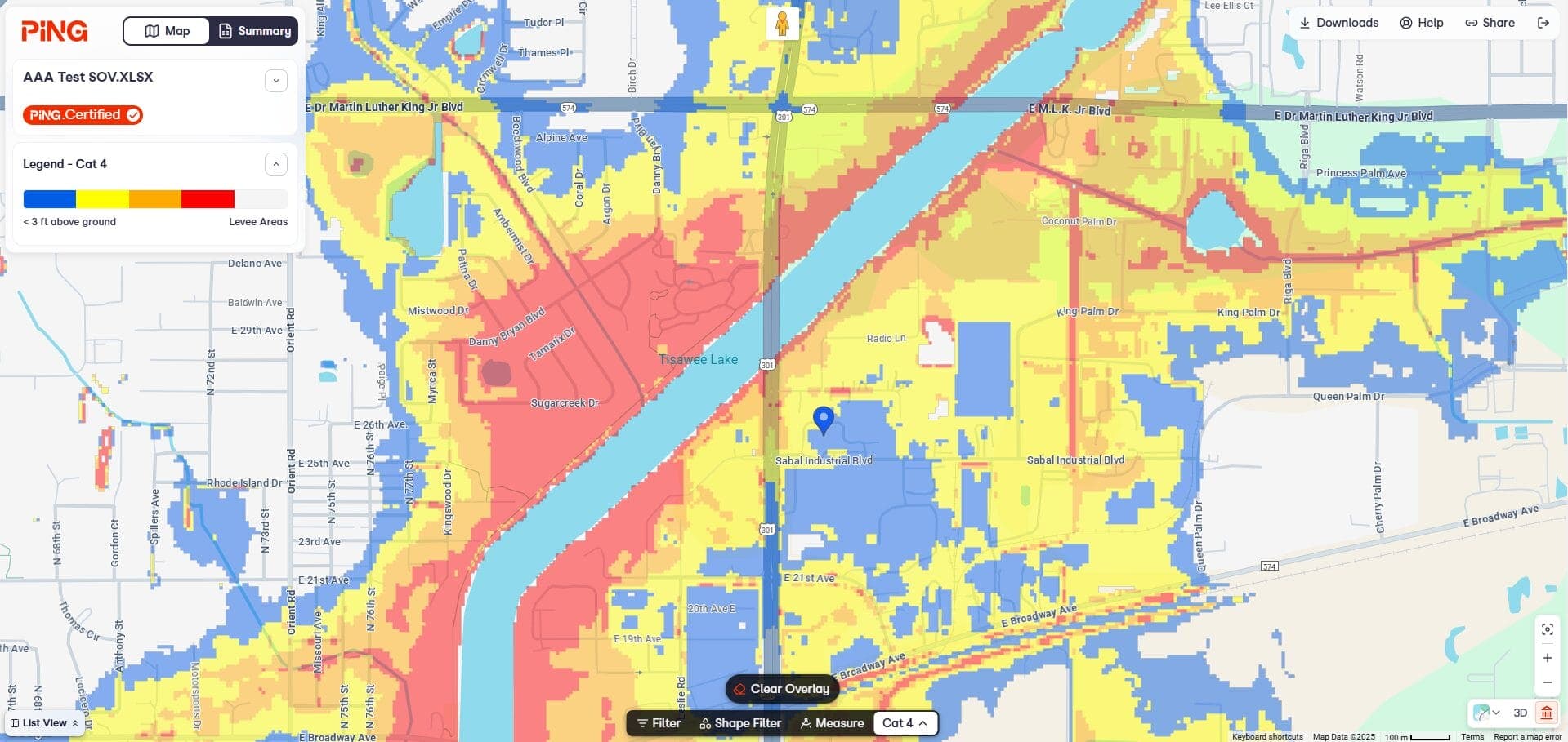 Ping.Maps risk overlays