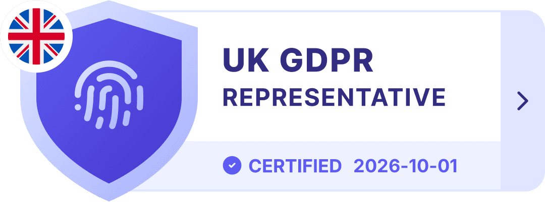 UK-GDPR Certification: Art 27 representation by Prighter